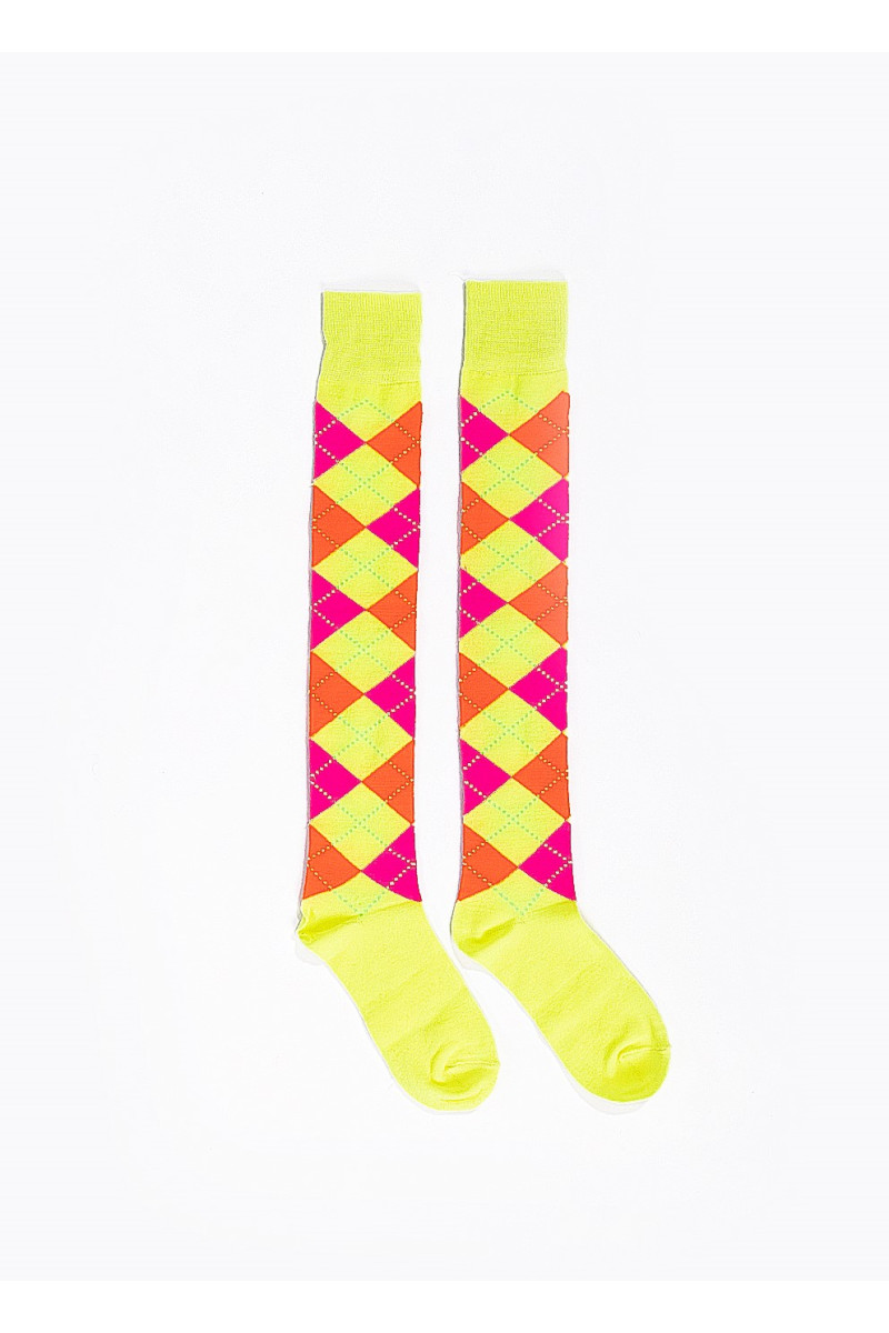 Κάλτσες πάνω από το γόνατο καρώ 