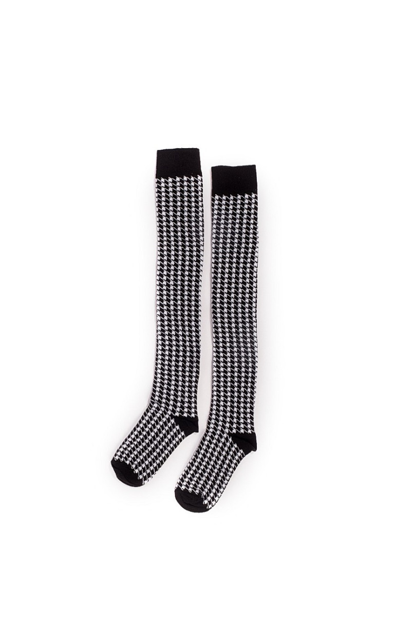 Κάλτσες πάνω από το γόνατο πτι-καρώ 