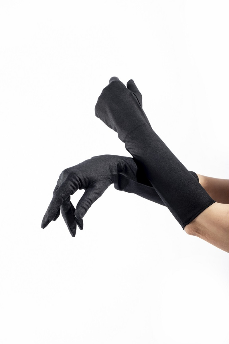 Γάντια  λύκρα μαύρα