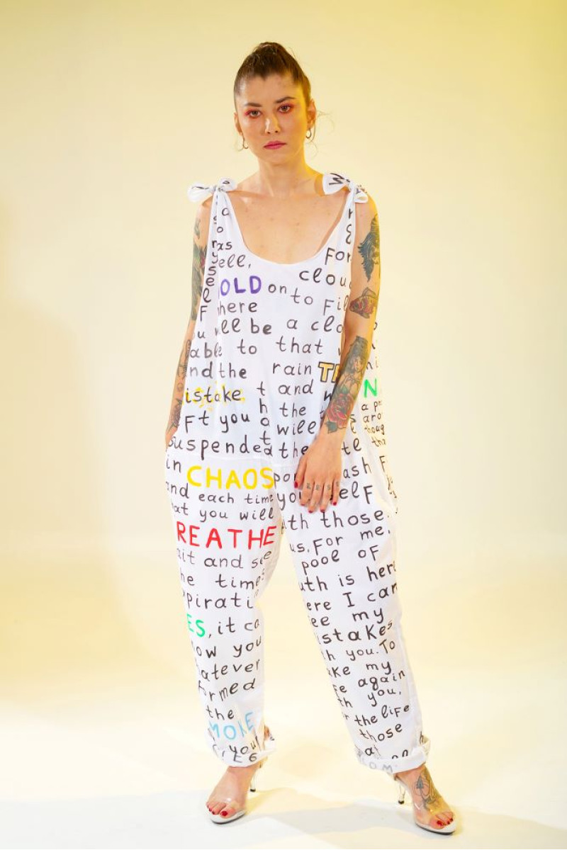 Βαμβακερή ολόσωμη φόρμα ζωγραφισμένη στο χέρι