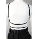 Μαύρο ελαστικό harness με 3 κρίκους