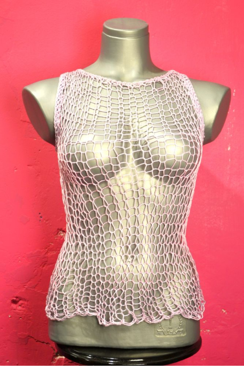 Χειροποίητο αμάνικο τοπ