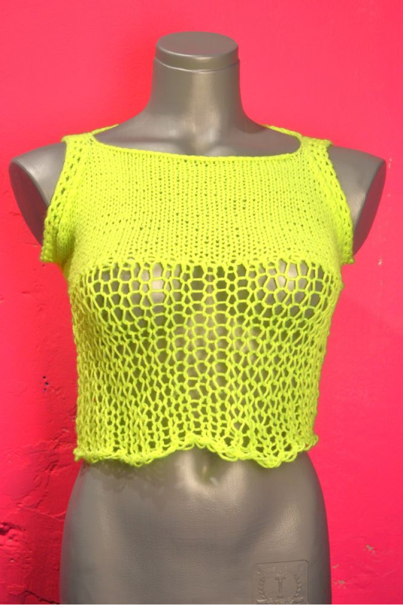 Φλούο χειροποίητο κοντό τοπ