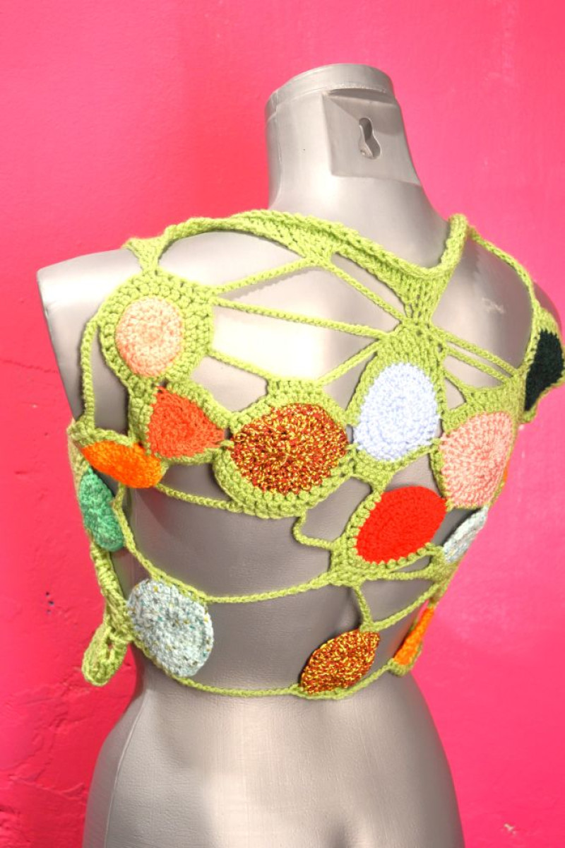 Handknit crop top