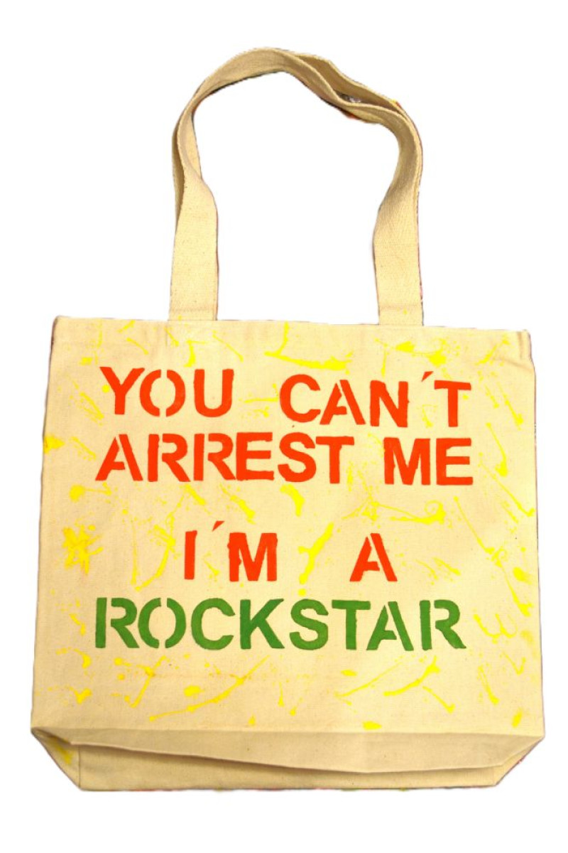 Τσάντα από καμβά ζωγραφισμένη στο χέρι