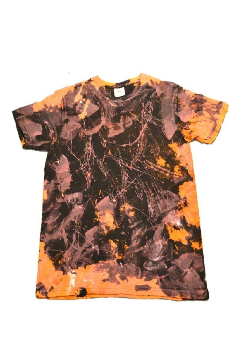 Black handpainted t-shirt