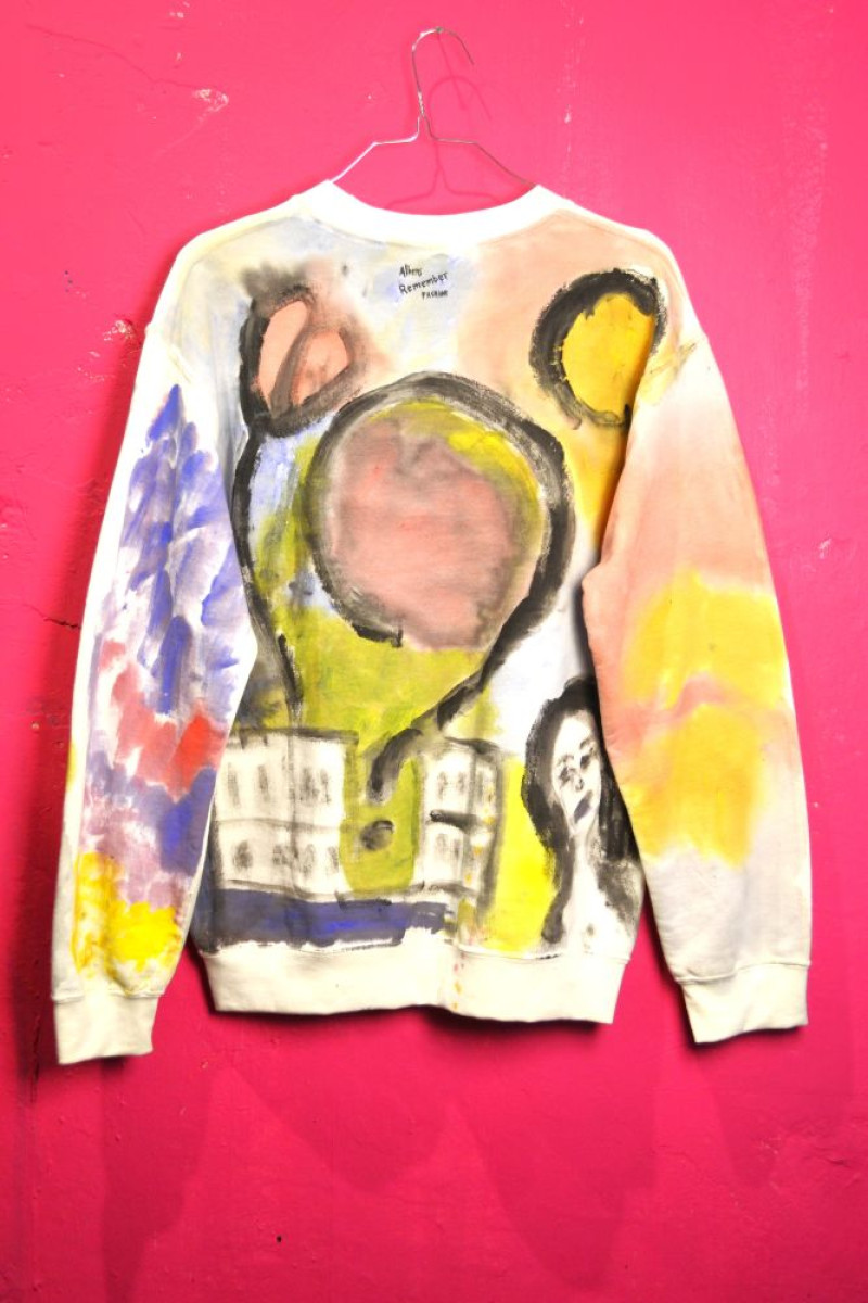 Βαμβακερό φούτερ ζωγραφισμένο στο χέρι