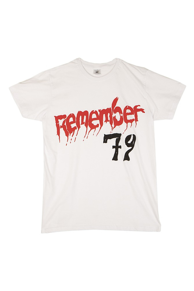 Cotton T-shirt with print "REMEMBER 79"