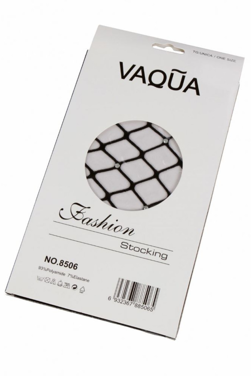 Μαύρο διχτυωτό καλσόν με στρας